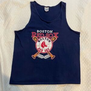 Vintage Champknit 90’s Boston Red Socks Tank Top Men’s XL Team Hanes USA Cotton
